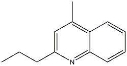 2-プロピル-4-メチルキノリン 化学構造式