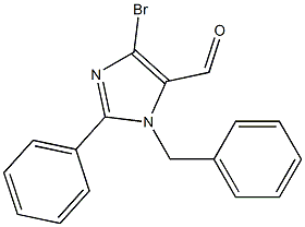 1-Benzyl-4-bromo-2-phenyl-1H-imidazole-5-carbaldehyde,,结构式