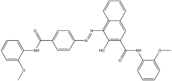 4-[[4-[[(2-Methoxyphenyl)amino]carbonyl]phenyl]azo]-3-hydroxy-N-(2-methoxyphenyl)-2-naphthalenecarboxamide