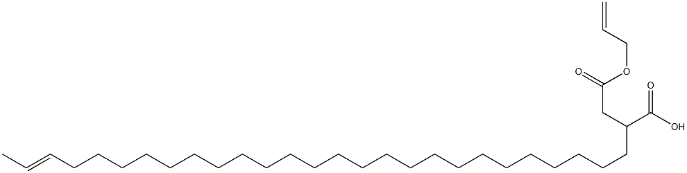 2-(25-ヘプタコセニル)こはく酸1-水素4-アリル 化学構造式