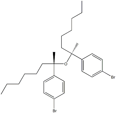 (+)-p-Bromophenyl[(S)-1-methylheptyl] ether,,结构式