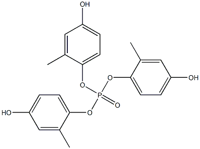 Phosphoric acid tri(4-hydroxy-2-methylphenyl) ester,,结构式
