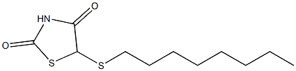 5-Octylthiothiazolidine-2,4-dione Structure