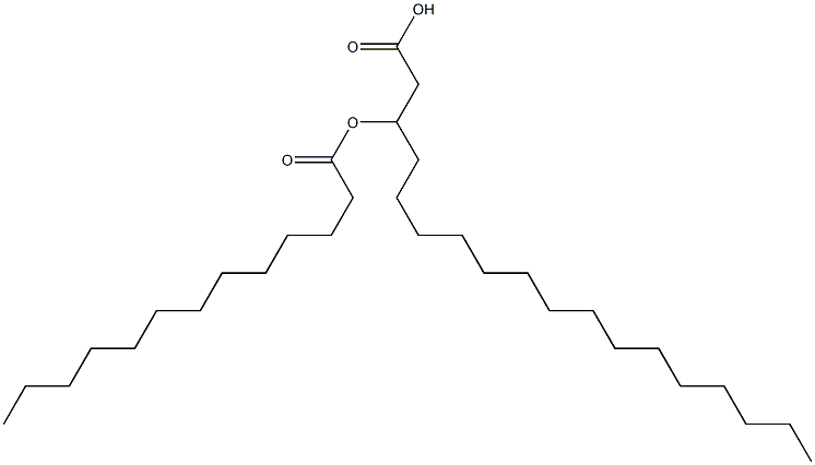 3-Tridecanoyloxystearic acid 结构式