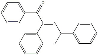 1,2-Diphenyl-2-[(1-phenylethyl)imino]ethan-1-one Struktur