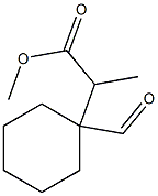 2-(1-Formylcyclohexyl)propionic acid methyl ester 结构式