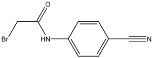 2-ブロモ-N-(4-シアノフェニル)アセトアミド 化学構造式