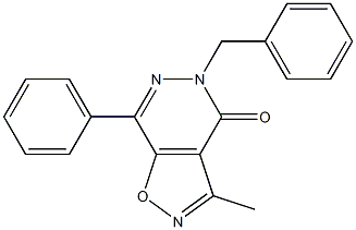 3-Methyl-5-benzyl-7-phenylisoxazolo[4,5-d]pyridazin-4(5H)-one|