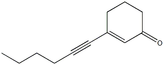 3-(1-Hexynyl)-2-cyclohexen-1-one 结构式