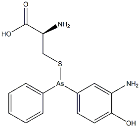 3-[[(3-Amino-4-hydroxyphenyl)phenylarsino]thio]-L-alanine