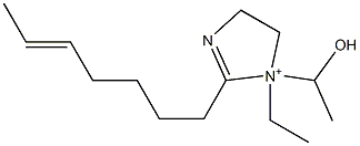  1-Ethyl-2-(5-heptenyl)-1-(1-hydroxyethyl)-2-imidazoline-1-ium