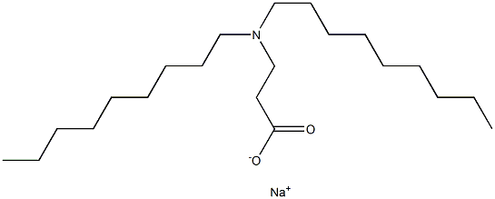 3-(Dinonylamino)propanoic acid sodium salt