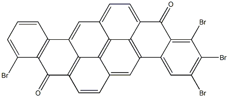 1,2,3,9-Tetrabromo-8,16-pyranthrenedione Struktur