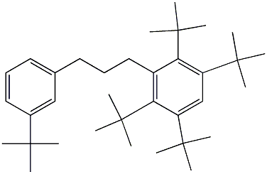 1-(2,3,5,6-Tetra-tert-butylphenyl)-3-(3-tert-butylphenyl)propane,,结构式