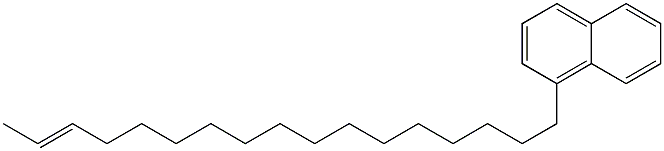 1-(15-ヘプタデセニル)ナフタレン 化学構造式