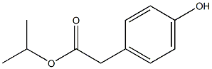 (4-ヒドロキシフェニル)酢酸イソプロピル 化学構造式