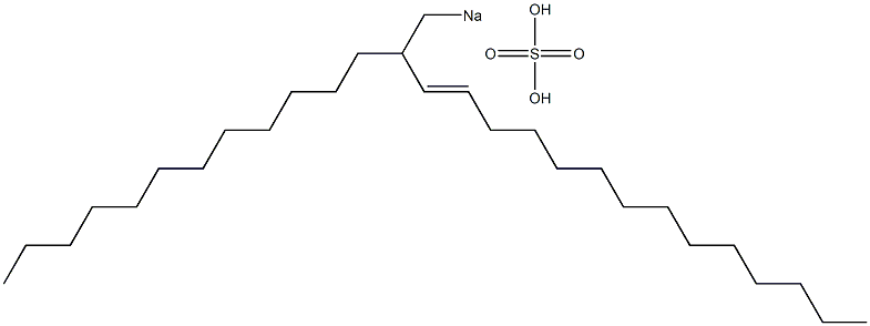 Sulfuric acid 2-dodecyl-3-hexadecenyl=sodium ester salt