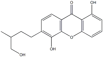  1,5-Dihydroxy-6-(3-methyl-4-hydroxybutyl)xanthone