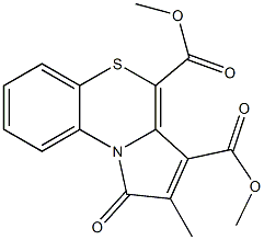 2-Methyl-1-oxo-1H-pyrrolo[2,1-c][1,4]benzothiazine-3,4-dicarboxylic acid dimethyl ester 结构式