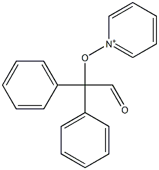 1-(1,1-ジフェニル-2-オキソエトキシ)ピリジニウム 化学構造式