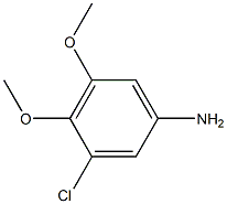 3-Chloro-4,5-dimethoxyaniline,,结构式