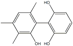 3',4',6'-Trimethyl-1,1'-biphenyl-2,2',6-triol Structure