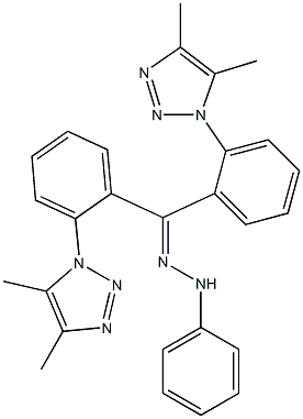 [4,5-Dimethyl-1H-1,2,3-triazol-1-yl]phenyl ketone phenyl hydrazone,,结构式