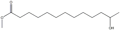 12-ヒドロキシトリデカン酸メチル 化学構造式