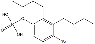 Phosphoric acid dibutyl(4-bromophenyl) ester Structure