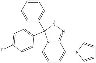 2,3-Dihydro-3-phenyl-3-(4-fluorophenyl)-8-(1H-pyrrol-1-yl)-1,2,4-triazolo[4,3-a]pyridine