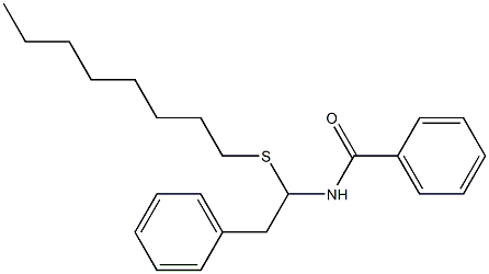 N-[1-(Octylthio)-2-phenylethyl]benzamide Structure