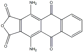 1,4-Diamino-9,10-dihydro-9,10-dioxoanthracene-2,3-dicarboxylic anhydride Structure