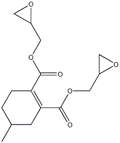 3,4,5,6-Tetrahydro-4-methylphthalic acid diglycidyl ester Structure