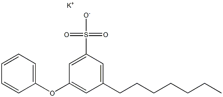 3-Heptyl-5-phenoxybenzenesulfonic acid potassium salt,,结构式