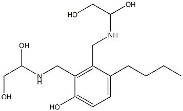 2,3-Bis[[(1,2-dihydroxyethyl)amino]methyl]-4-butylphenol Structure