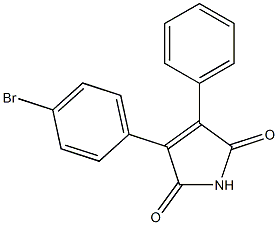 2-(4-Bromophenyl)-3-phenylmaleimide Struktur