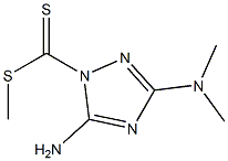 5-Amino-3-(dimethylamino)-1H-1,2,4-triazole-1-dithiocarboxylic acid methyl ester,,结构式