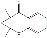 1,1a-Dihydro-1a,7a-dimethylbenzo[b]cyclopropa[e]pyran-7(7aH)-one Structure