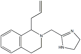 2-[[(1,2,3,4-テトラヒドロ-1-アリルイソキノリン)-2-イル]メチル]-4,5-ジヒドロ-1H-イミダゾール 化学構造式