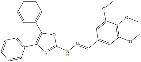 3,4,5-Trimethoxybenzaldehyde (4,5-diphenyloxazol-2-yl)hydrazone Structure