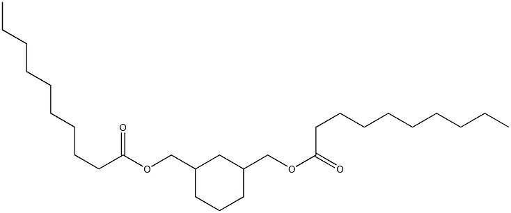 1,3-Cyclohexanedimethanol didecanoate Structure