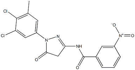 1-(3,4-Dichloro-5-methylphenyl)-3-(3-nitrobenzoylamino)-5(4H)-pyrazolone