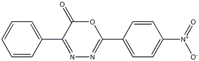 2-(4-Nitrophenyl)-5-phenyl-6H-1,3,4-oxadiazin-6-one Struktur