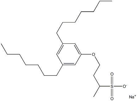 4-(3,5-Diheptylphenoxy)butane-2-sulfonic acid sodium salt