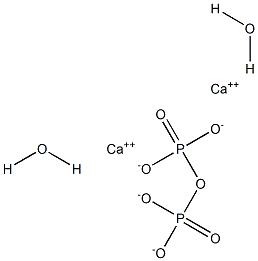 二りん酸α,α:β,β-二カルシウム·2水和物 化学構造式