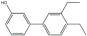 3-(3,4-Diethylphenyl)phenol Struktur