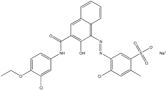 4-Chloro-2-methyl-5-[[3-[[(3-chloro-4-ethoxyphenyl)amino]carbonyl]-2-hydroxy-1-naphtyl]azo]benzenesulfonic acid sodium salt