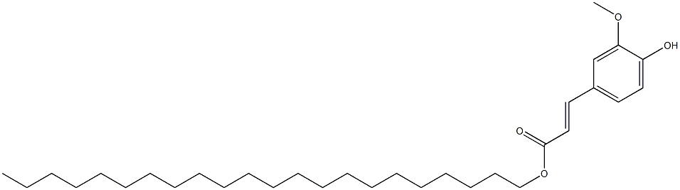 3-(3-Methoxy-4-hydroxyphenyl)propenoic acid docosyl ester Struktur