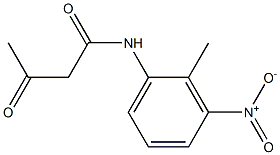 N-(2-Methyl-3-nitrophenyl)acetoacetamide Structure