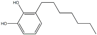 3-Heptylcatechol 结构式